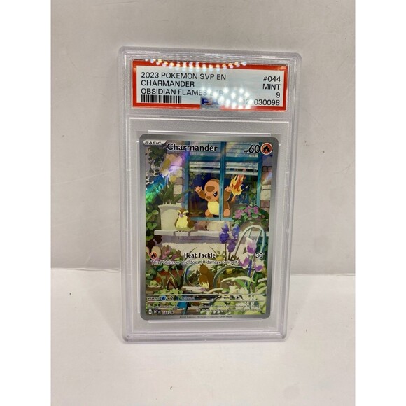 Charmander 44 - PSA 9 Mint - 2023 Pokemon Obisidian Flames Black Star Promo - Picture 1 of 2